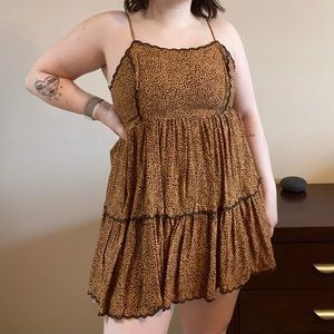 urban outfitters tiered mini dress
